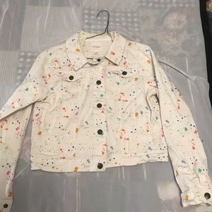 Cat & Jack White Denim XL (14-16) Girls Jacket